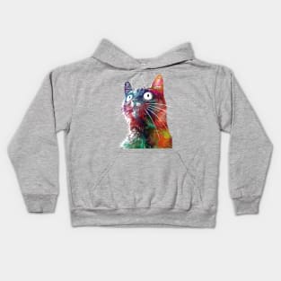 Funny cat 2 Kids Hoodie